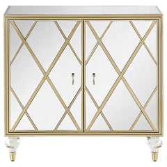 Astilbe Silver Accent Cabinet - furniture place usa