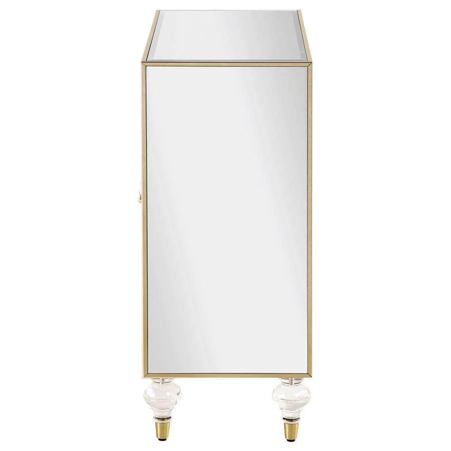 Astilbe Silver Accent Cabinet - furniture place usa