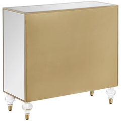 Astilbe Silver Accent Cabinet - furniture place usa