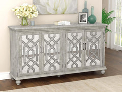 Melanie Grey Accent Cabinet - furniture place usa