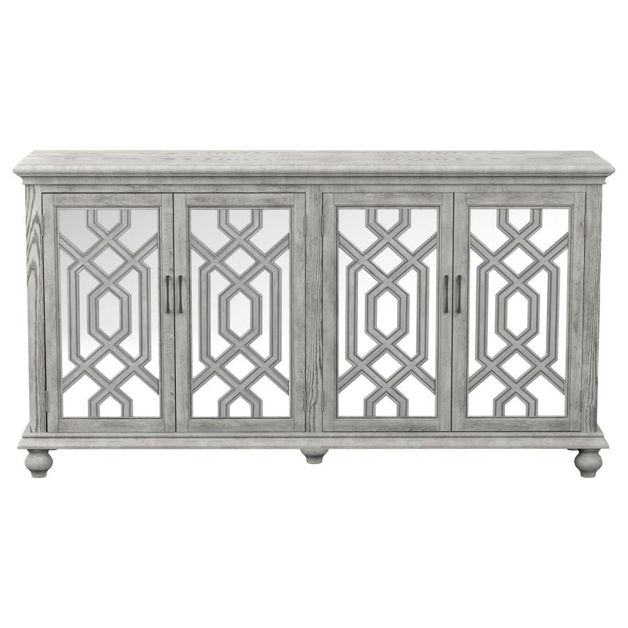Melanie Grey Accent Cabinet - furniture place usa