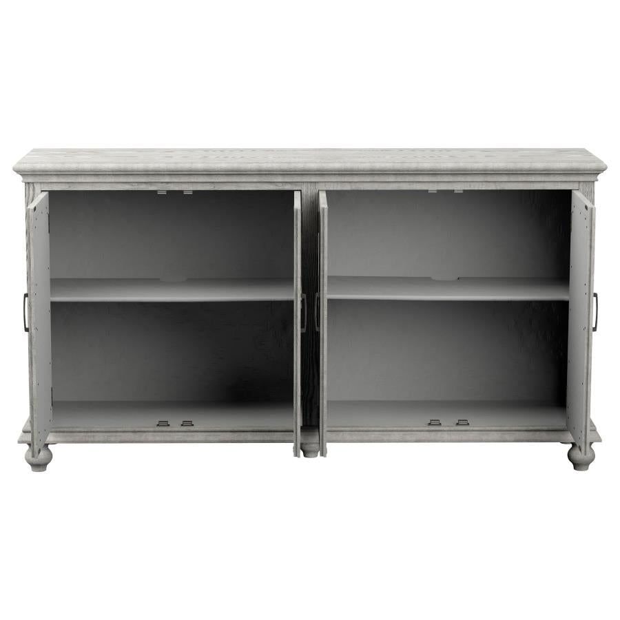 Melanie Grey Accent Cabinet - furniture place usa