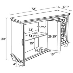 Melanie Grey Accent Cabinet - furniture place usa