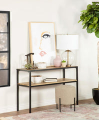 Quince Brown Console Table - furniture place usa