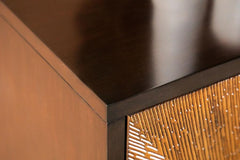 Zira Brown Accent Cabinet - furniture place usa