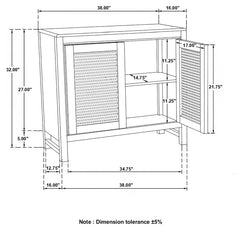 Zamora Brown Accent Cabinet - furniture place usa