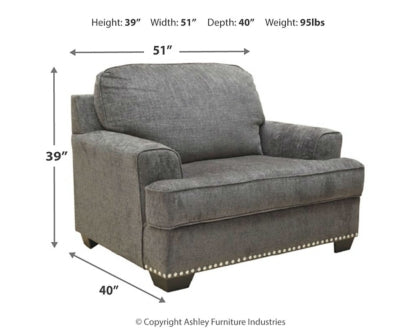 Locklin Sofa, Loveseat, Chair and Ottoman - furniture place usa