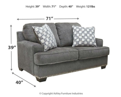 Locklin Sofa and Loveseat - furniture place usa