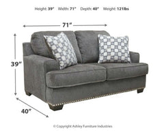 Locklin Sofa and Loveseat - furniture place usa