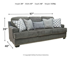 Locklin Sofa, Loveseat, Chair and Ottoman - furniture place usa