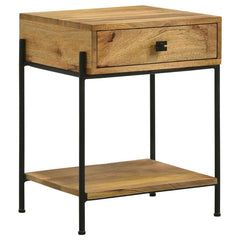 Declan Brown Side Table - furniture place usa