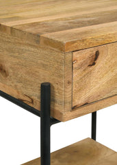 Declan Brown Side Table - furniture place usa