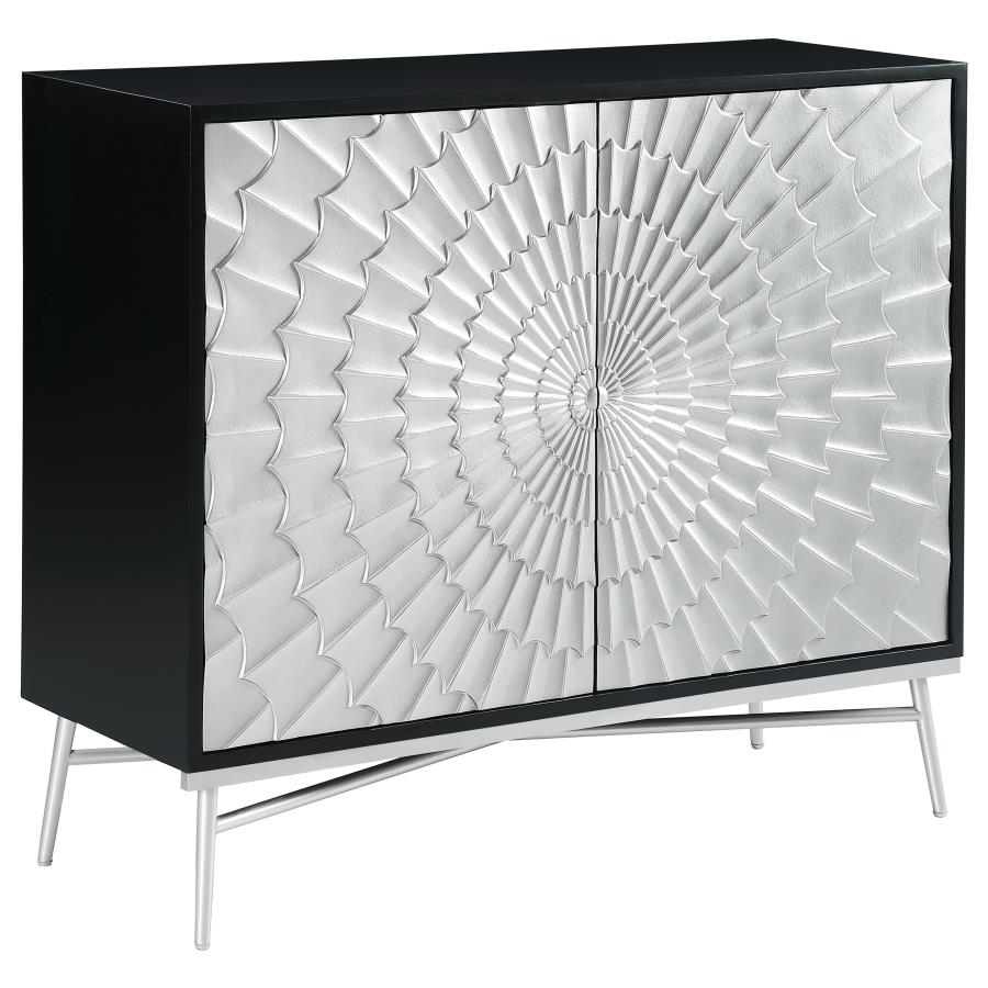 Josie Silver Accent Cabinet - furniture place usa