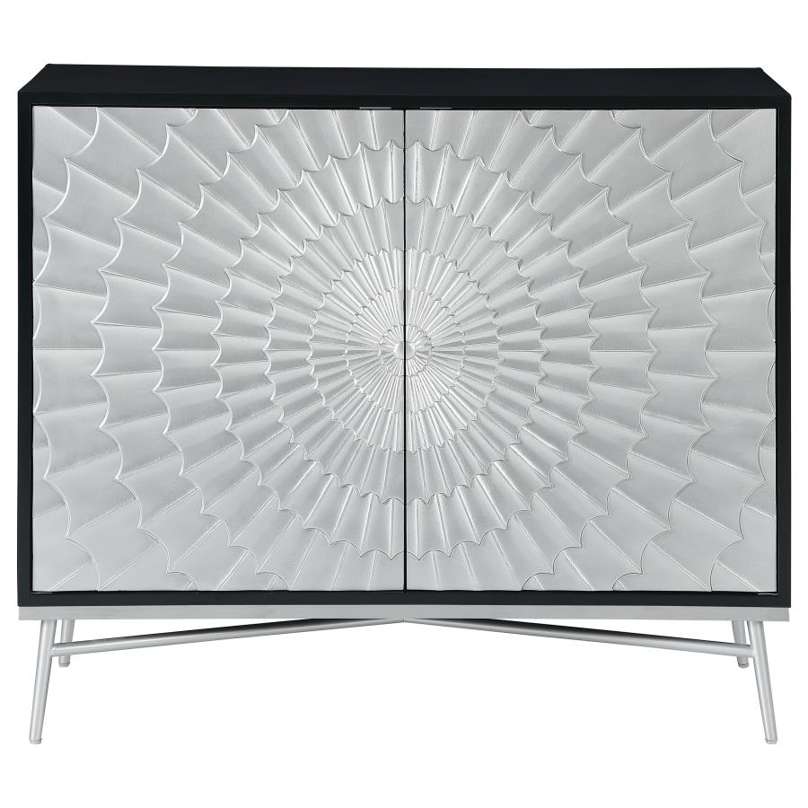 Josie Silver Accent Cabinet - furniture place usa