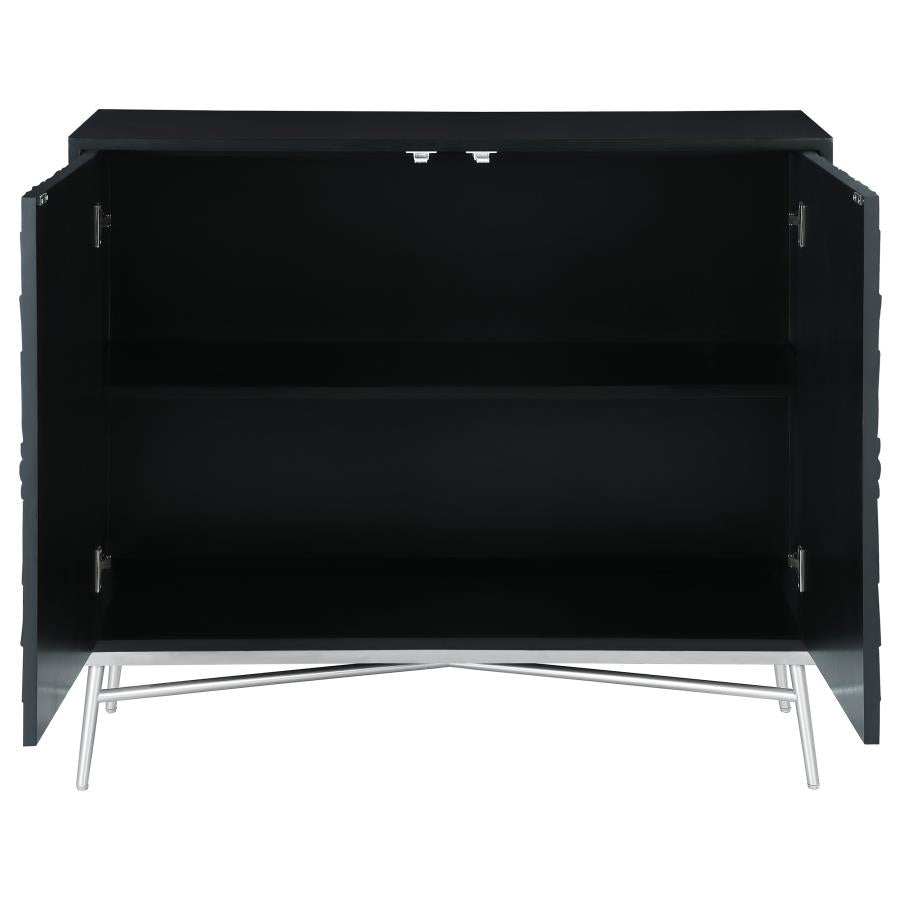 Josie Silver Accent Cabinet - furniture place usa