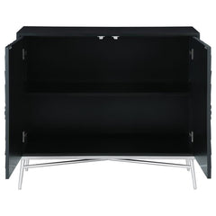 Josie Silver Accent Cabinet - furniture place usa
