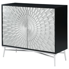 Josie Silver Accent Cabinet - furniture place usa