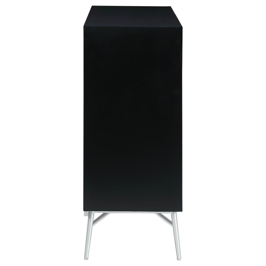 Josie Silver Accent Cabinet - furniture place usa