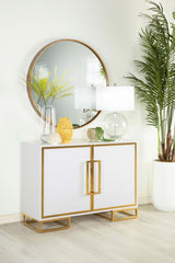 Elsa White Accent Cabinet - furniture place usa