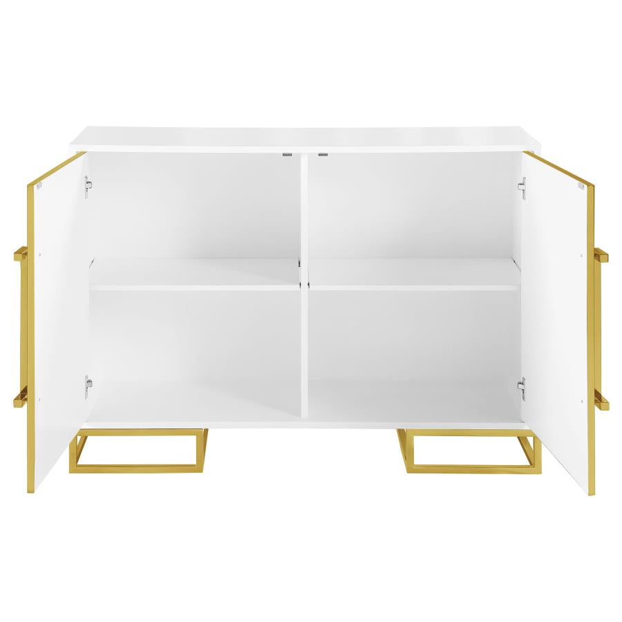 Elsa White Accent Cabinet - furniture place usa