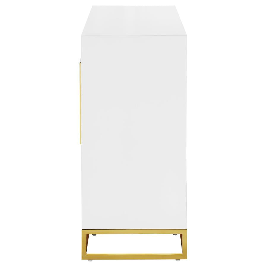 Elsa White Accent Cabinet - furniture place usa