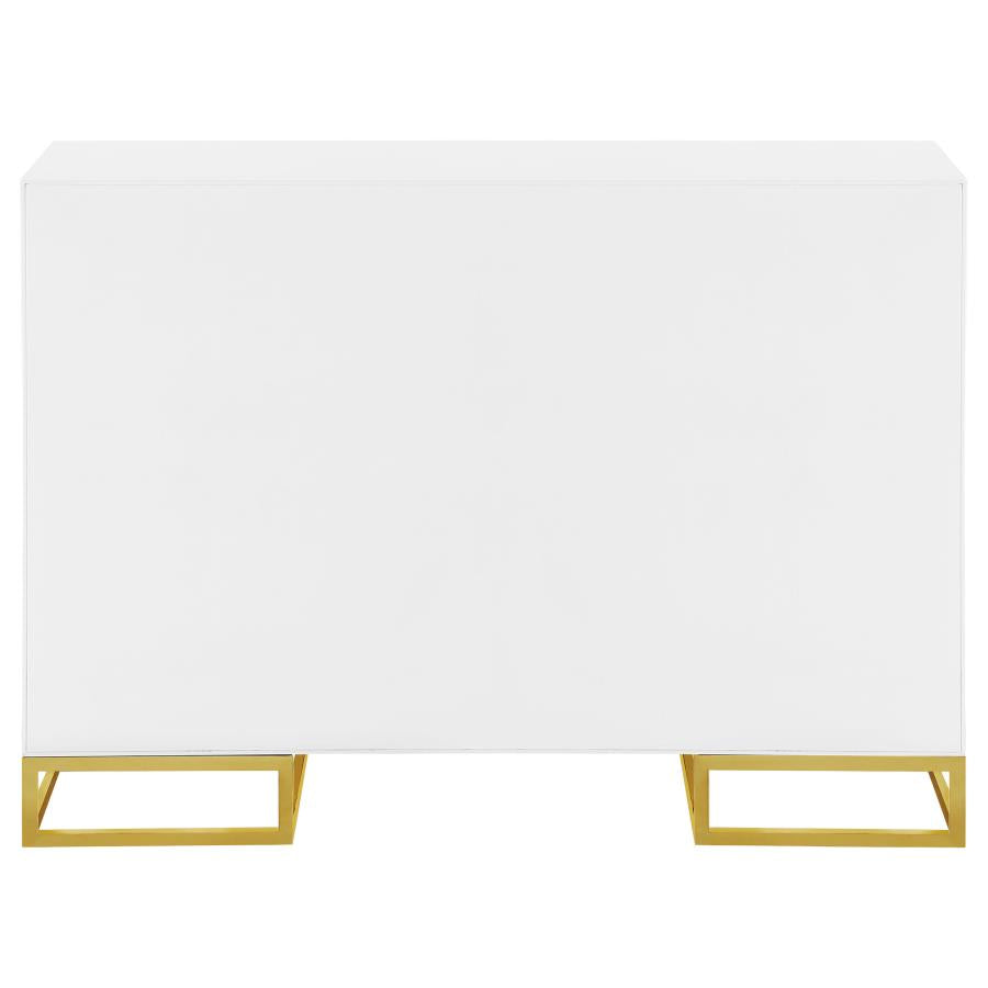 Elsa White Accent Cabinet - furniture place usa