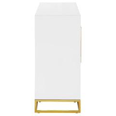 Elsa White Accent Cabinet - furniture place usa