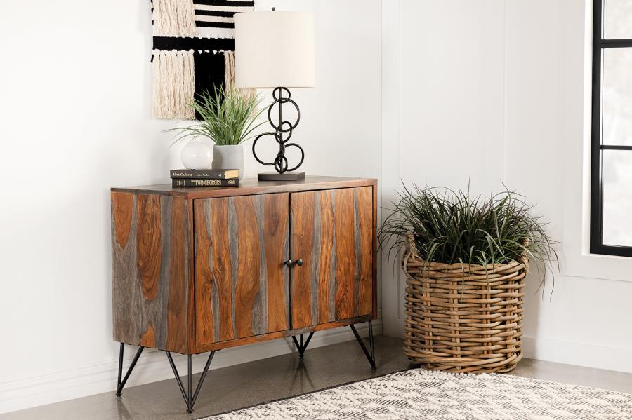 Macon Brown Accent Cabinet - furniture place usa