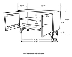 Macon Brown Accent Cabinet - furniture place usa