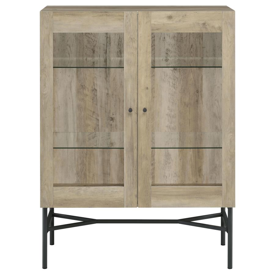 Bonilla Brown Accent Cabinet - furniture place usa