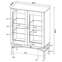 Bonilla Brown Accent Cabinet - furniture place usa