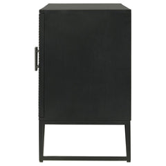 Riddell Black Accent Cabinet - furniture place usa