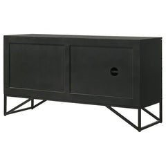 Riddell Black Accent Cabinet - furniture place usa