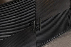 Riddell Black Accent Cabinet - furniture place usa
