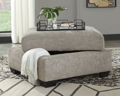 Megginson Chair and Ottoman - furniture place usa