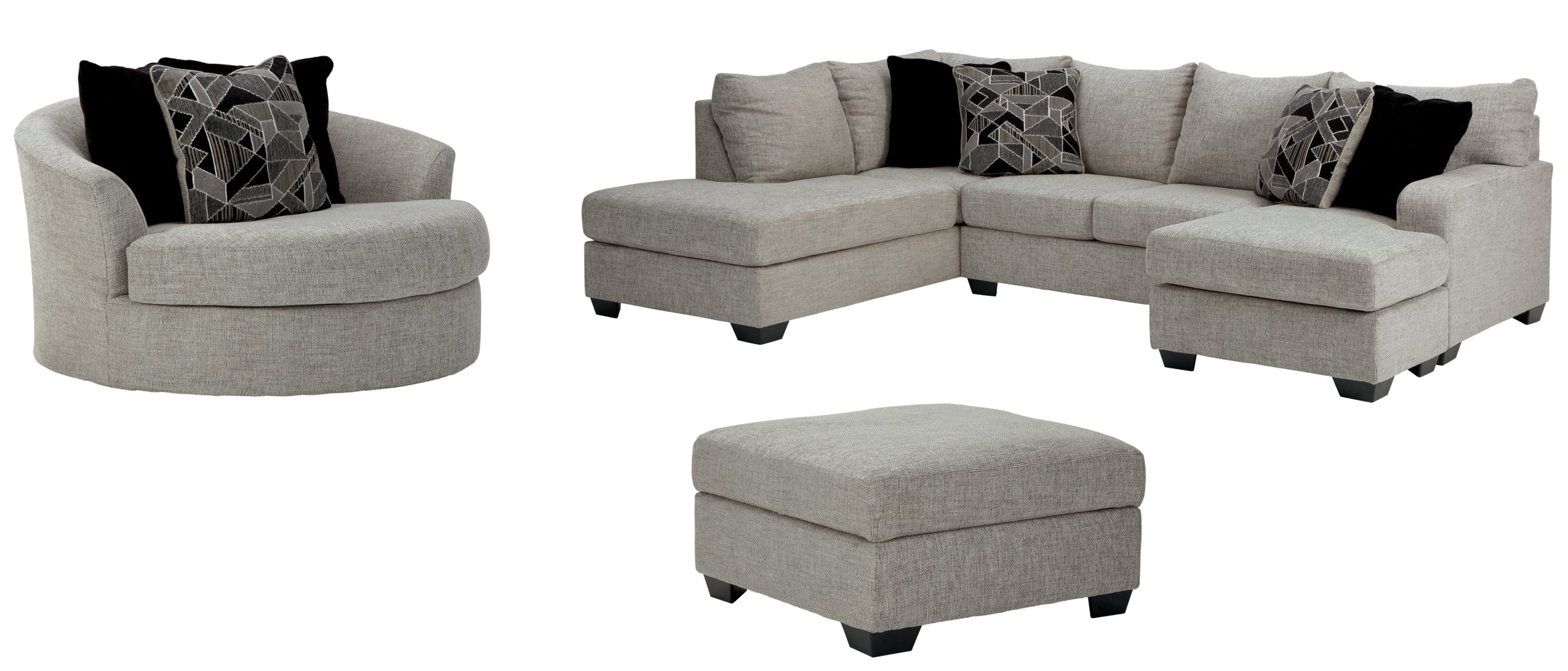 Megginson 2-Piece Sectional with Chair and Ottoman - PKG002383 - furniture place usa