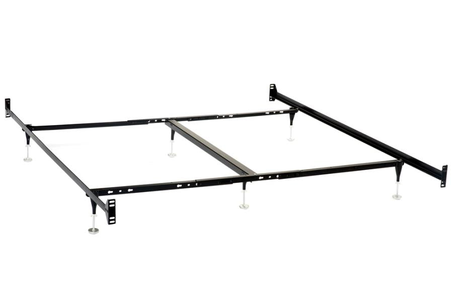 Esme Black Queen / E.king Bed Frame (for Headboard & Footboard Only) - furniture place usa
