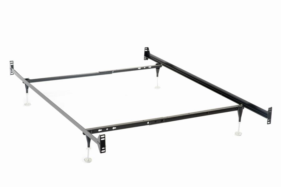 Esme Black Twin / Full Bed Frame (for Headboard & Footboard Only) - furniture place usa