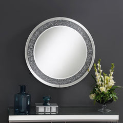 Lixue Silver Wall Mirror - furniture place usa