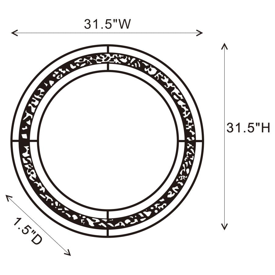 Lixue Silver Wall Mirror - furniture place usa