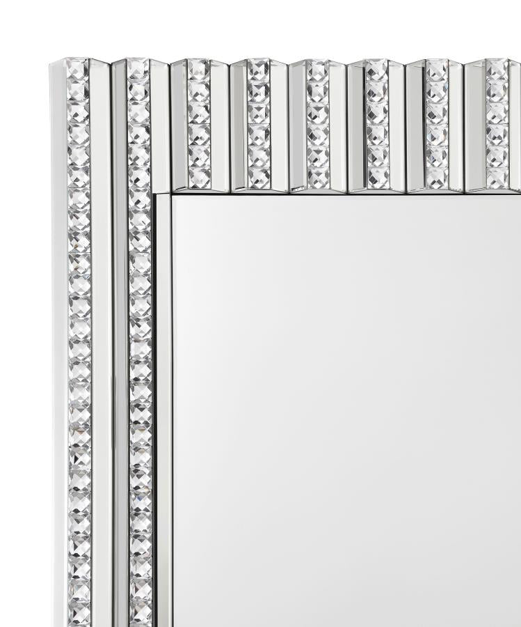 Aideen Silver Wall Mirror - furniture place usa