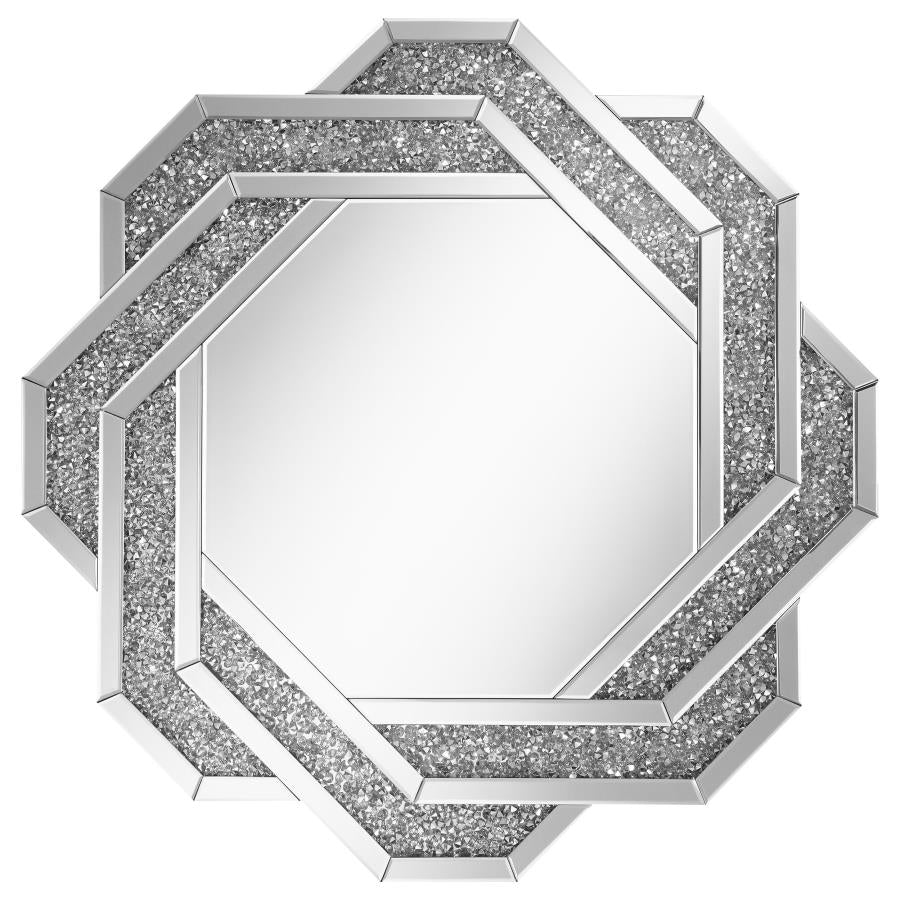Mikayla Silver Wall Mirror - furniture place usa