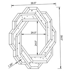 Mikayla Silver Wall Mirror - furniture place usa