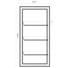Oriel Silver Wall Mirror - furniture place usa
