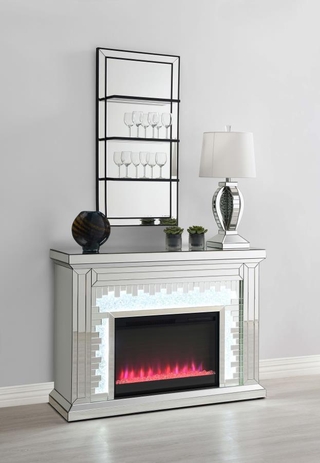 Oriel Silver Wall Mirror - furniture place usa