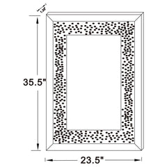 Valerie Silver Wall Mirror - furniture place usa