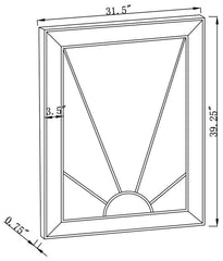 Calixte Silver Wall Mirror - furniture place usa