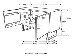 Mathis Brown Accent Cabinet - furniture place usa