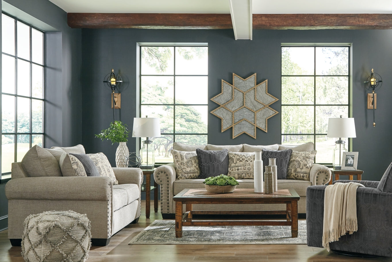 Zarina Sofa, Loveseat and Chair - furniture place usa