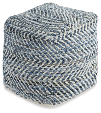 Chevron Pouf - furniture place usa